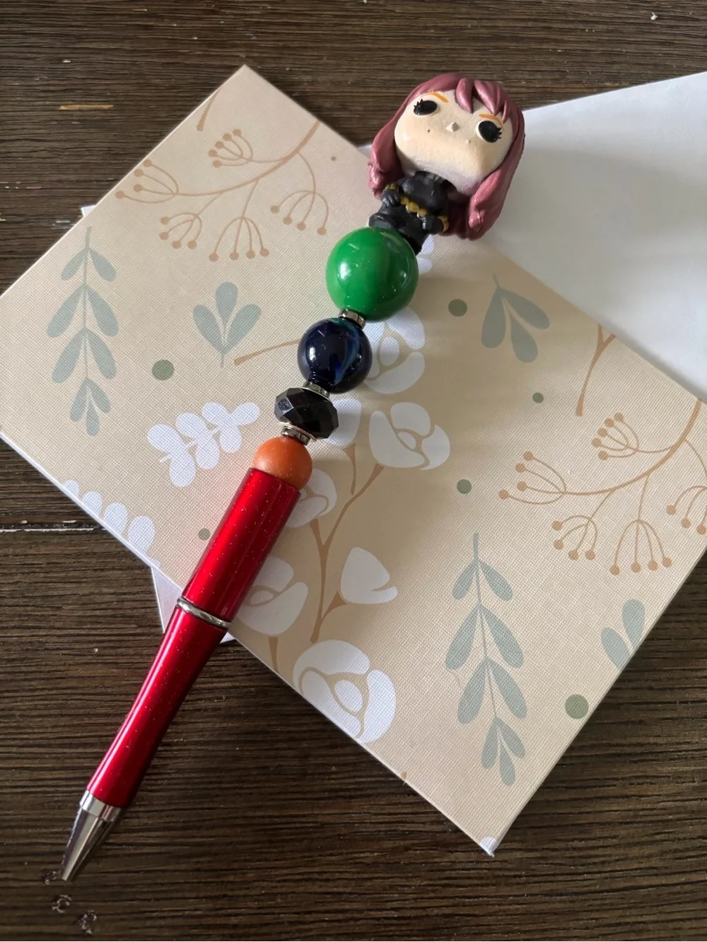 Marvel : Black Widow Handmade beaded pen
